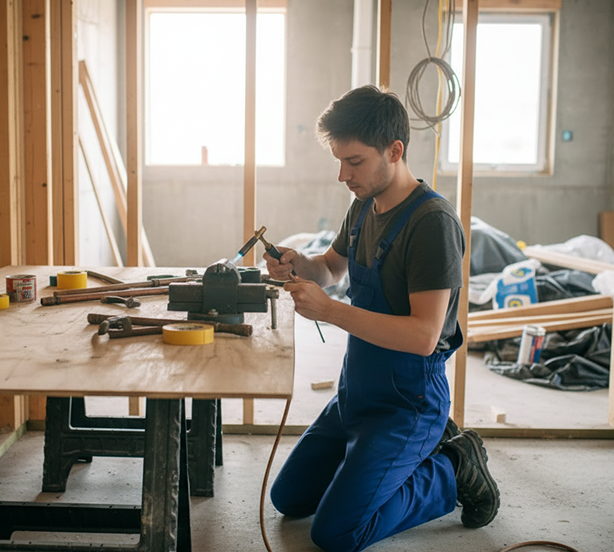 Tradie working